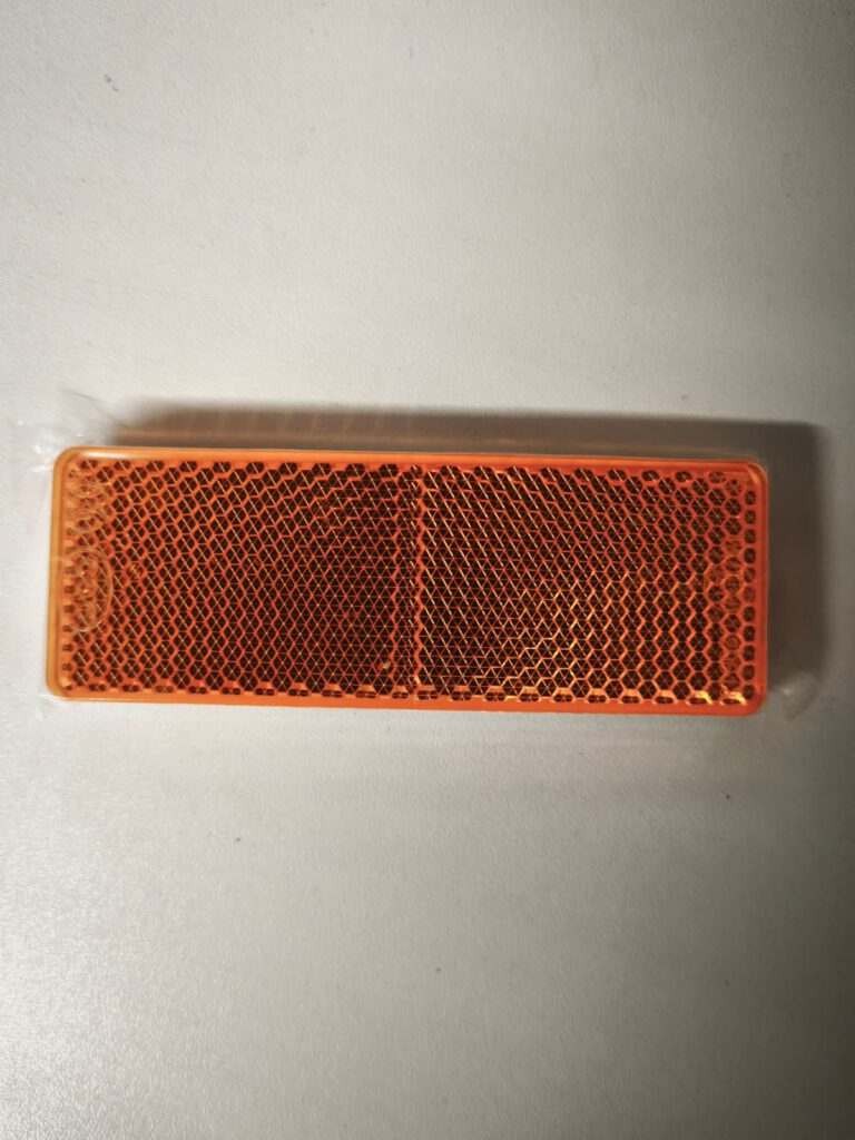 Reflektor rechteckig 85x30 mm orange,selbstklebend